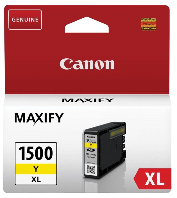 Canon inktcartridge PGI-1500XL, 935 pagina&apos;s, OEM 9195B001, geel