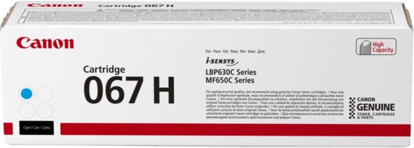 Canon toner 067H, 2.350 pagina&apos;s, OEM 5105C002, cyaan