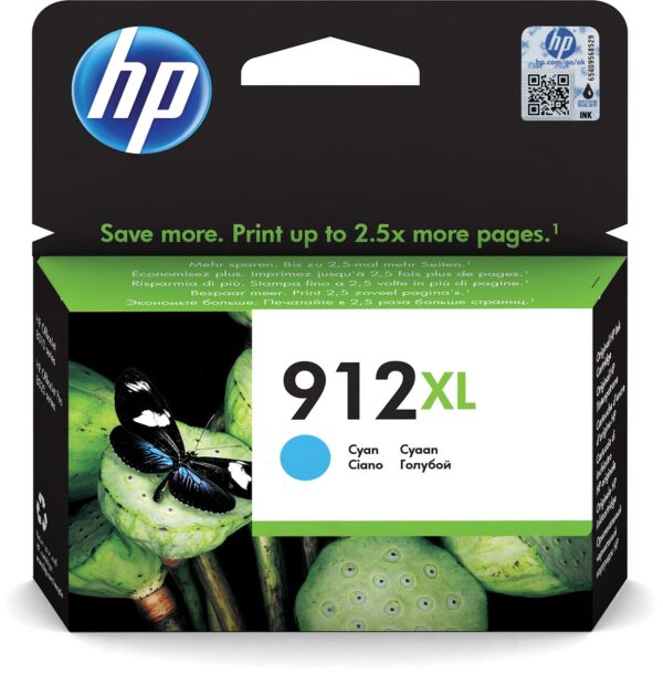 HP inktcartridge 912XL, 825 pagina&apos;s, OEM 3YL81AE#BGX, cyaan