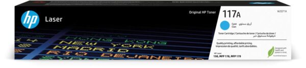 HP toner 117A, 700 pagina&apos;s, OEM W2071A, cyaan