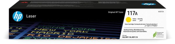 HP toner 117A, 700 pagina's, OEM W2072A, geel