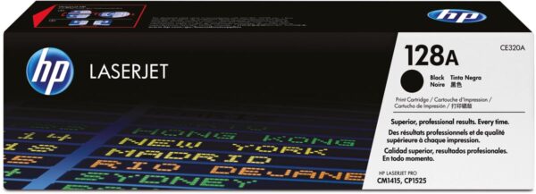HP toner 128A, 2 000 pagina&apos;s, OEM CE320A, zwart