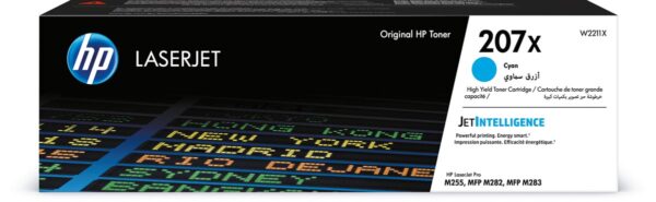 HP toner 207X, 2.450 pagina&apos;s, OEM W2211X, cyaan