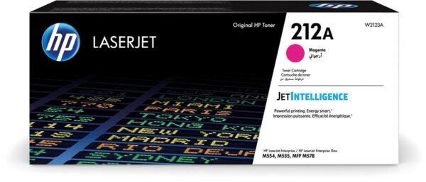 HP toner 212A, 4.500 pagina's, OEM W2123A, magenta