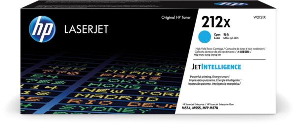 HP toner 212X, 10.000 pagina&apos;s, OEM W2121X, cyaan