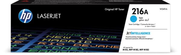 HP toner 216A, 850 pagina's, OEM W2411A, cyaan