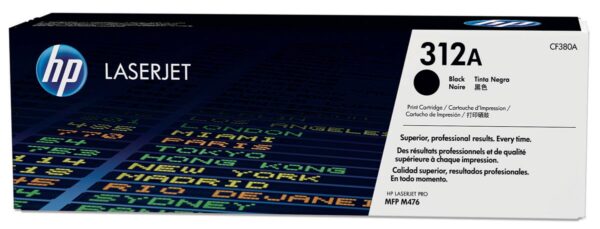 HP toner 312A, 2 400 pagina&apos;s, OEM CF380A, zwart