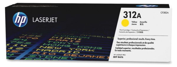 HP toner 312A, 2 700 pagina's, OEM CF382A, geel