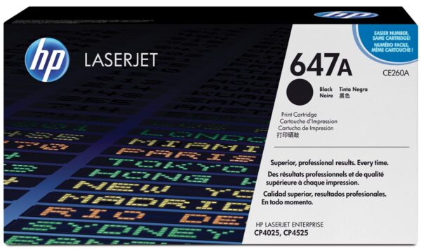HP toner 647A, 8 500 pagina&apos;s, OEM CE260A, zwart