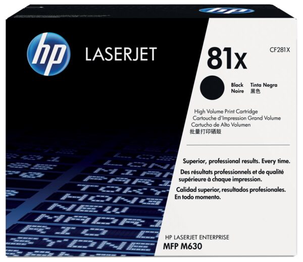 HP toner 81X, 25 000 pagina's, OEM CF281X, zwart