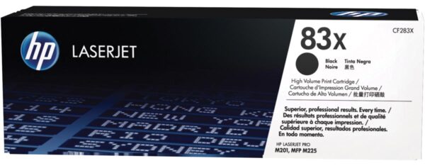 HP toner 83X, 2 200 pagina's, OEM CF283X, zwart