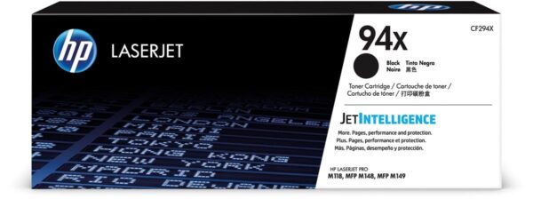 HP toner 94X, 2 800 pagina's, OEM CF294X, zwart