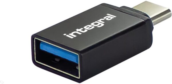 Integral adapter USB-A naar USB-C, pak van 2 stuks