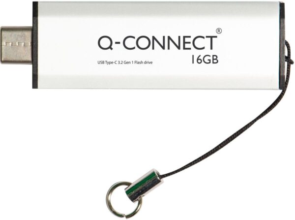 Q-CONNECT USB-C stick 3.2 Gen1, zilver, 16 GB