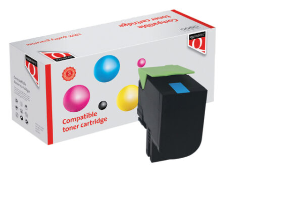 Tonercartridge Quantore alternatief tbv Lexmark 80C2XC0 blauw