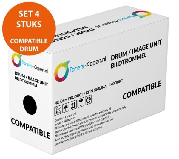 Huismerk image unit voor Brother DR241CL - Set van 4, 15.000 pagina's