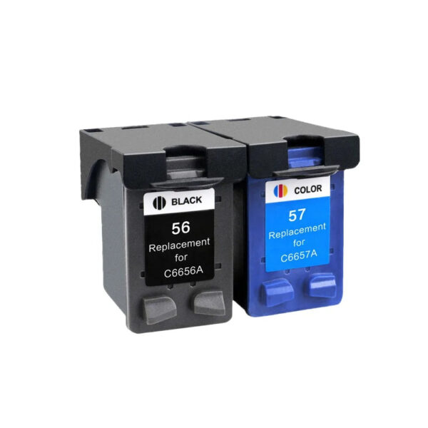 Huismerk Cartridge Geschikt voor HP 56XL / 57XL- Zwart en Kleur
